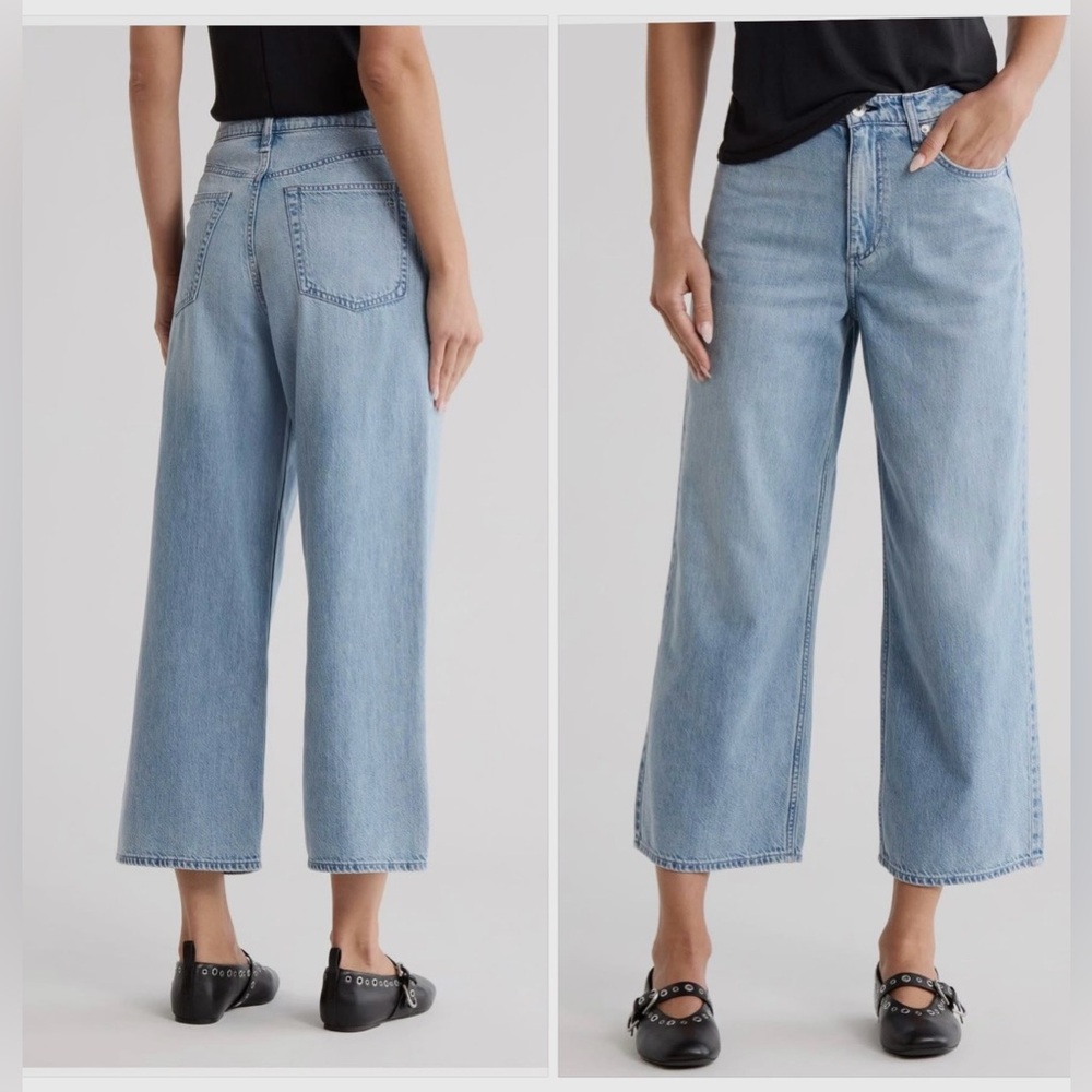 NWT! rag & bone Light Blue Lori cropped jeans - Picture 2 of 11